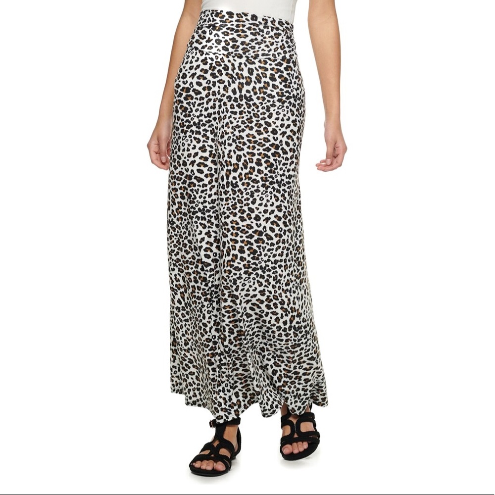 Joe B animal print knit maxi skirt